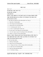 Hoàn thiện kế toán tiêu thụ thành phẩm và xác định kết quả tiêu thụ tại Công ty Cổ phần Vật liệu Xây dựng Hưng Long