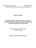 Nghiên cứu đặc điểm lâm sàng, x quang, giải phẫu bệnh và đánh giá kết quả điều trị u nguyên bào men xương hàm