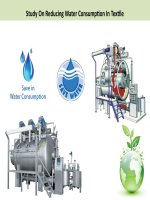 Method of reducing water consumption in textile