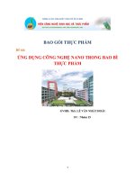 Ứng dụng công nghệ Nano trong bao bì thực phẩm