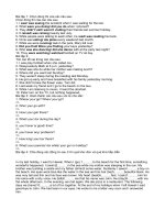 Bài tập thì tiếng anh ( có đáp án )