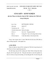 ĐỀ TÀI Nâng cao năng lực công tác Đội và phong trào Thiếu nhi trong trường học