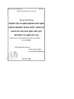 Nghiên cứu áp dụng phương pháp định lượng nifedipin trong huyết tương để đánh giá sinh khả dụng viên nén nifedipin tác dụng kéo dài