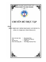 Hoàn thiện quy trình nhập khẩu sản phẩm của công ty TNHH máy tính Vĩnh Xuân