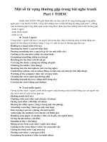 Một số từ vựng thường gặp trong bài nghe tranh Part 1 TOEIC