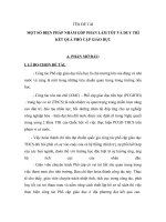 SKKN MỘT SỐ BIỆN PHÁP NHẰM GÓP PHẦN LÀM TỐT VÀ DUY TRÌ KẾT QUẢ PHỔ CẬP GIÁO DỤC