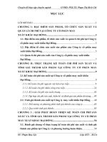 Hoàn thiện kế toán chi phí sản xuất và tính giá thành sản phẩm tại Công ty cổ phần may xuất khẩu Đại Đồng