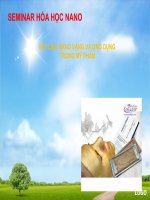 VẬT LIỆU NANO VÀNG VÀ ỨNG DỤNG TRONG MỸ PHẨM