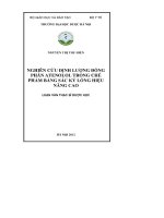 Nghiên cứu định lượng đồng phân atenolol trong chế phẩm bằng sắc ký lỏng hiệu năng cao