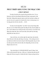 SKKN PHÁT TRIỂN KHẢ NĂNG ÂM NHẠC CHO HỌC SINH