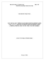 Xây dựng quy trình giám định methamphetamin (MA) và 3, 4   methylendioxymethamphetamin (MDMA) trong mẫu nước tiểu người nghiện