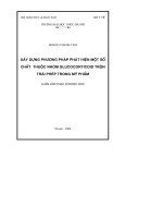 Xây dựng phương pháp phát hiện một số chất thuộc nhóm glucocorticoid trộn trái phép trong mỹ phẩm
