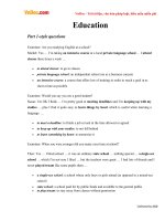 Từ vựng luyện thi nói IELTS theo chủ đề education