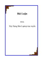 xây dựng website bán laptop trực tuyến