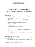 SKKN Bồi dưỡng học sinh giỏi môn toán lớp 4 hiệu quả