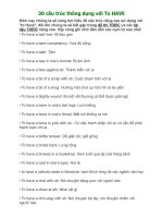 30 cấu trúc thông dụng với To HAVE