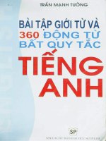bài tập giới từ và 360 động từ bất quy tắc tiếng anh