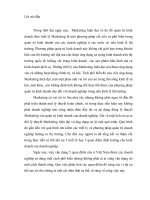 PHÂN TÍCH 5 QUAN ĐIỂM KINH DOANH CỦA PHILIP KOTLER VÀ ĐỊNH HƯỚNG VẬN DỤNG VÀO VIỆT Nam