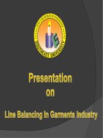 Line balancing in Garments Industry