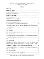 Báo cáo giám sát chất lượng môi trường định kỳ 6 tháng đầu năm 2014 công ty TNHH kiều hương