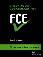 Check your vocab for FCE