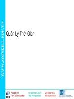 Kỹ năng quản lý thời gian - Tài liệu quản trị nguồn nhân lực