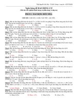 928 câu trắc nghiệm định lượng dao động cơ có phân dạng và đáp án