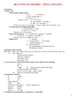 ôn thi HKII tiếng Anh lớp 6 hay