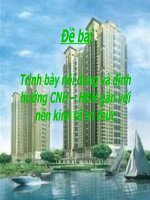 Trình bày nội dung và định hướng CNH – HĐH gắn với nền kinh tế tri thức