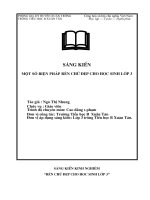 skkn MỘT SỐ BIỆN PHÁP RÈN CHỮ ĐẸP CHO HỌC SINH LỚP 3