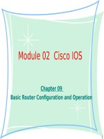 Tài liệu giảng dạy CCNA - module 02 chapter 09-Basic Router Configuration and Operation