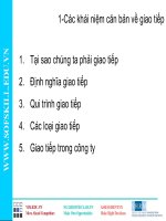 Giao tiếp trong kinh doanh - Tài liệu quản trị nguồn nhân lực