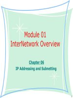 Tài liệu giảng dạy CCNA - module 01 chapter 06 - IP Addressing and Subnetting
