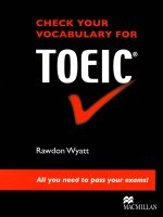 Check your vocab for TOEIC Book