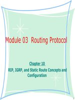 Tài liệu giảng dạy CCNA - module 03 chapter 10-RIP, IGRP, and Static Route Concepts and Configuration