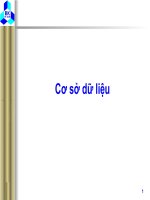 Bài giảng môn Cơ sở dữ liệu