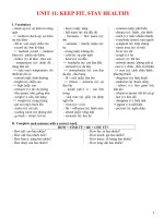 Tiếng Anh lớp 7 lý thuyết và bài tập bài 11,9,8,7