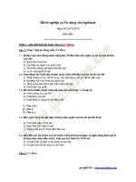 Thi tín dụng vào Agribank 2010 - Đề chẵn