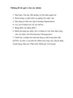 Những đề tài gợi ý về môn Quản trị nguồn nhân lực