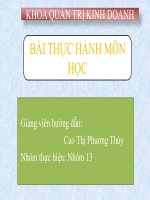 Thống kê mô tả và phân tích