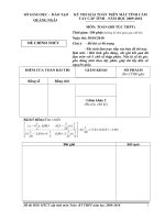 Đề casio 2009-2010 Toán BTTHPT  (Quảng Ngãi) - Giải toán trên máy tính cầm tay CASIO