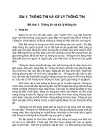 Thông tin và xử lý thông tin