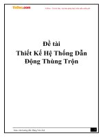 Khóa luận tốt nghiệp thiết kế hệ thống dẫn động thùng trộn