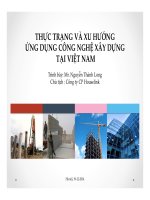 Xu hướng công nghệ xây dựng tại Việt Nam 2015