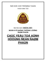 Tiểu luận kỹ năng thương lượng đàm phán các yếu tố ảnh hưởng đến đàm phán