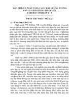 SKKN Một số biện pháp nâng cao chất lượng hướng dẫn giải bài toán có lời văn cho học sinh
