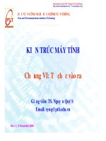 Bài giảng Kiến trúc máy tính chương 6 Tổ chức vào ra