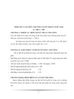 THIẾT KẾ VÀ TỔ CHỨC THI CÔNG TUYẾN THOÁT NƯỚC THẢI