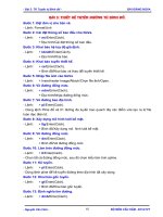 BÀI 3 THIẾT KẾ TUYẾN ĐƯỜNG TỪ BÌNH ĐỒ