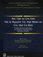 Bài tập và lời giải vật lý nguyên tử, hạt nhân và các hạt cơ bản